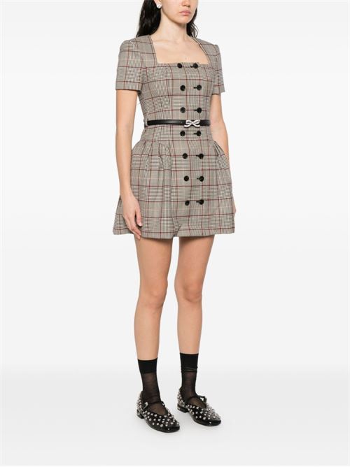 Mini abito a quadri SELF PORTRAIT | AW25082SABROWN